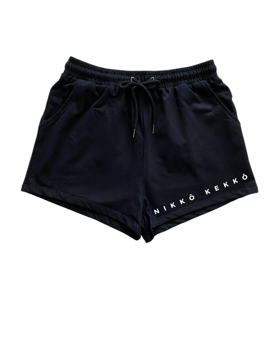 U-Comfort Cotton Black Shorts Womens