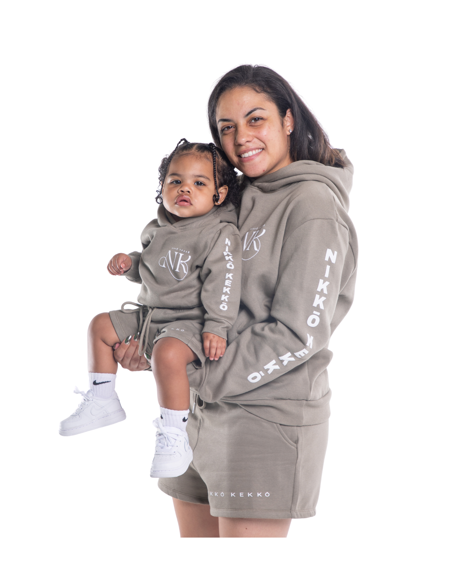 Military Matching Mommy and Me Kids Logo Hoodie