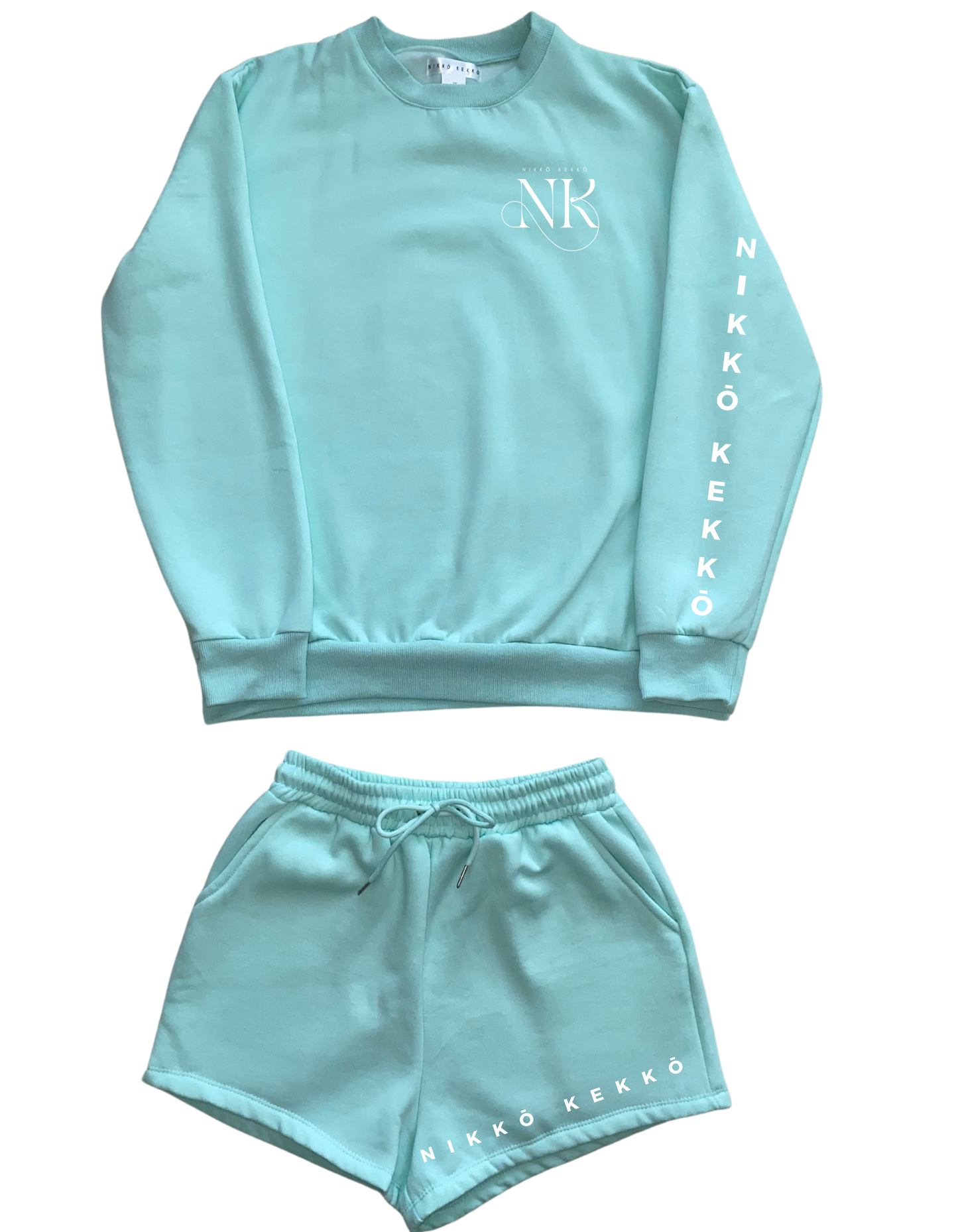 Teal Mommy and Me Matching Shorts Womens