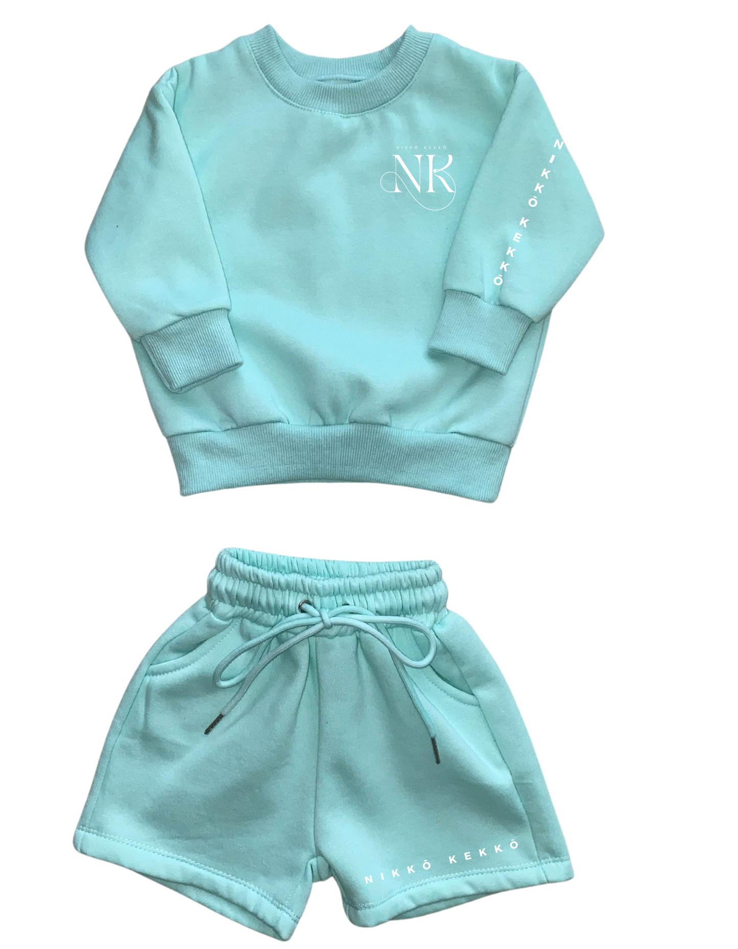 Teal Matching Mommy and Me Kids Shorts