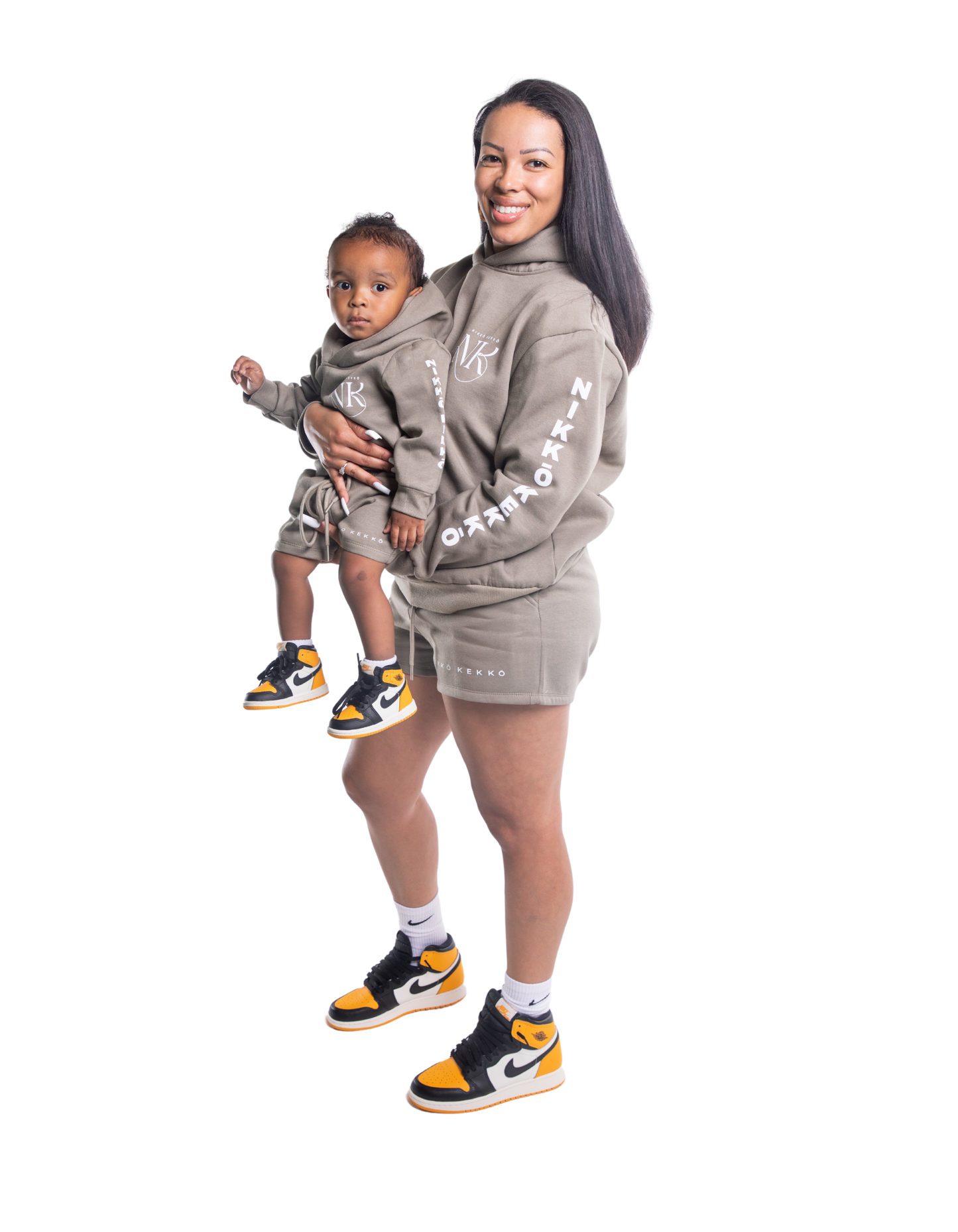 Military Mommy and Me Matching Logo Hoodie Womens